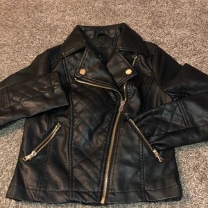 Art Class FauzLeather Moto Jacket Size S(6/6X)